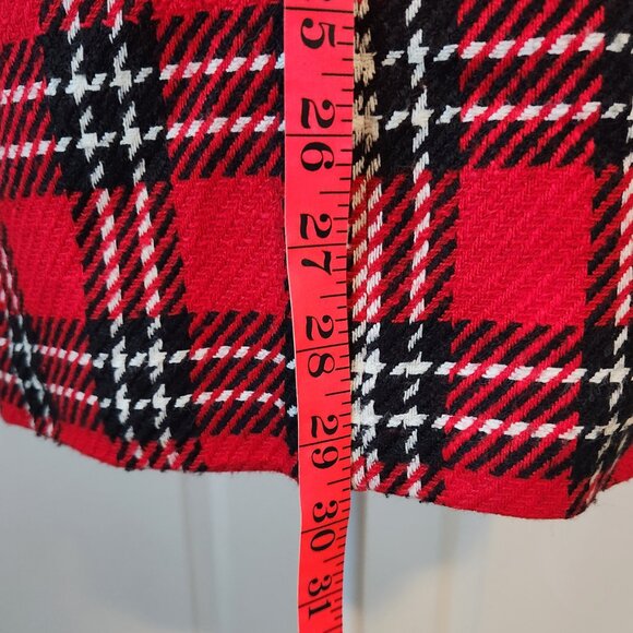 Vintage Preston & York Red Plaid Blazer Size 10 - Picture 3 of 15